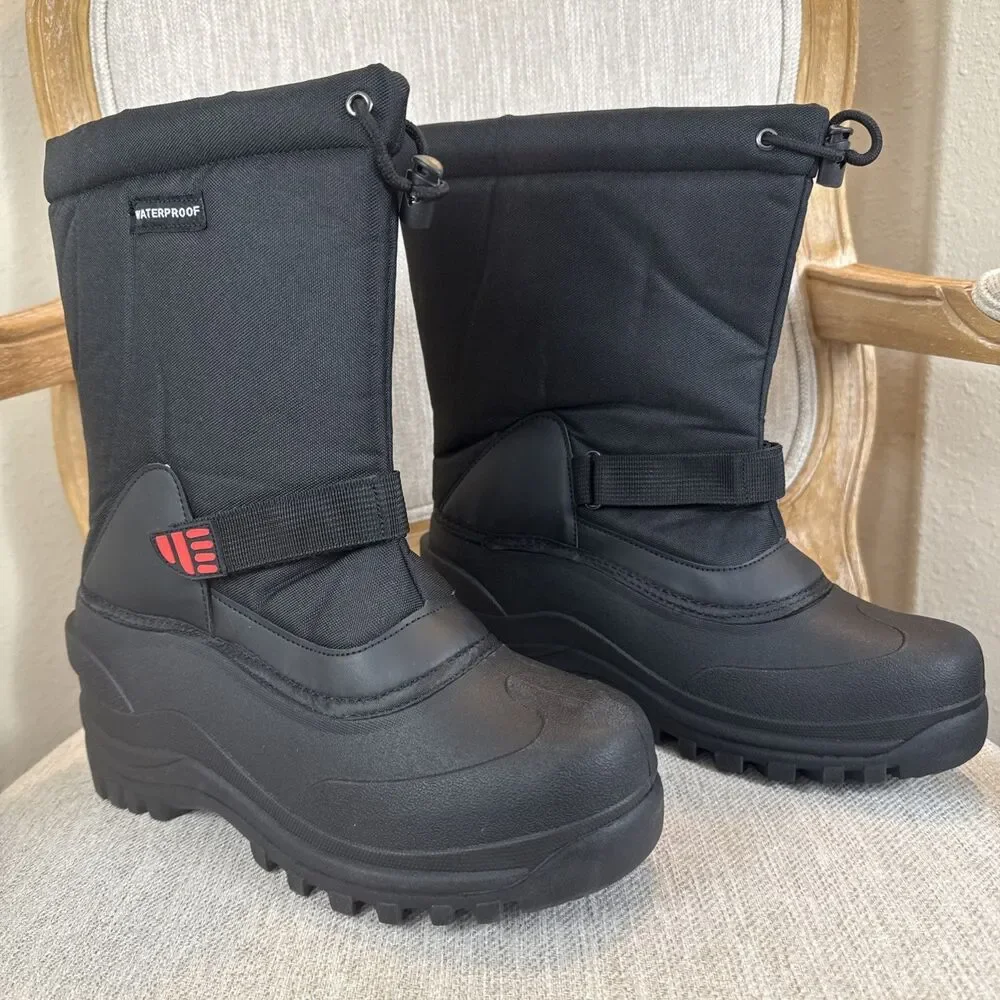 Landmark Snowboots with Thermolite Insoles of Dupont, waterproof 9.5 Unisex